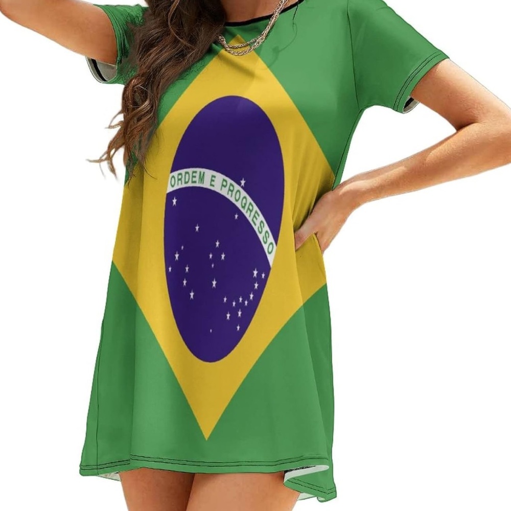 NWOT‎ Brazilian Flag Dress